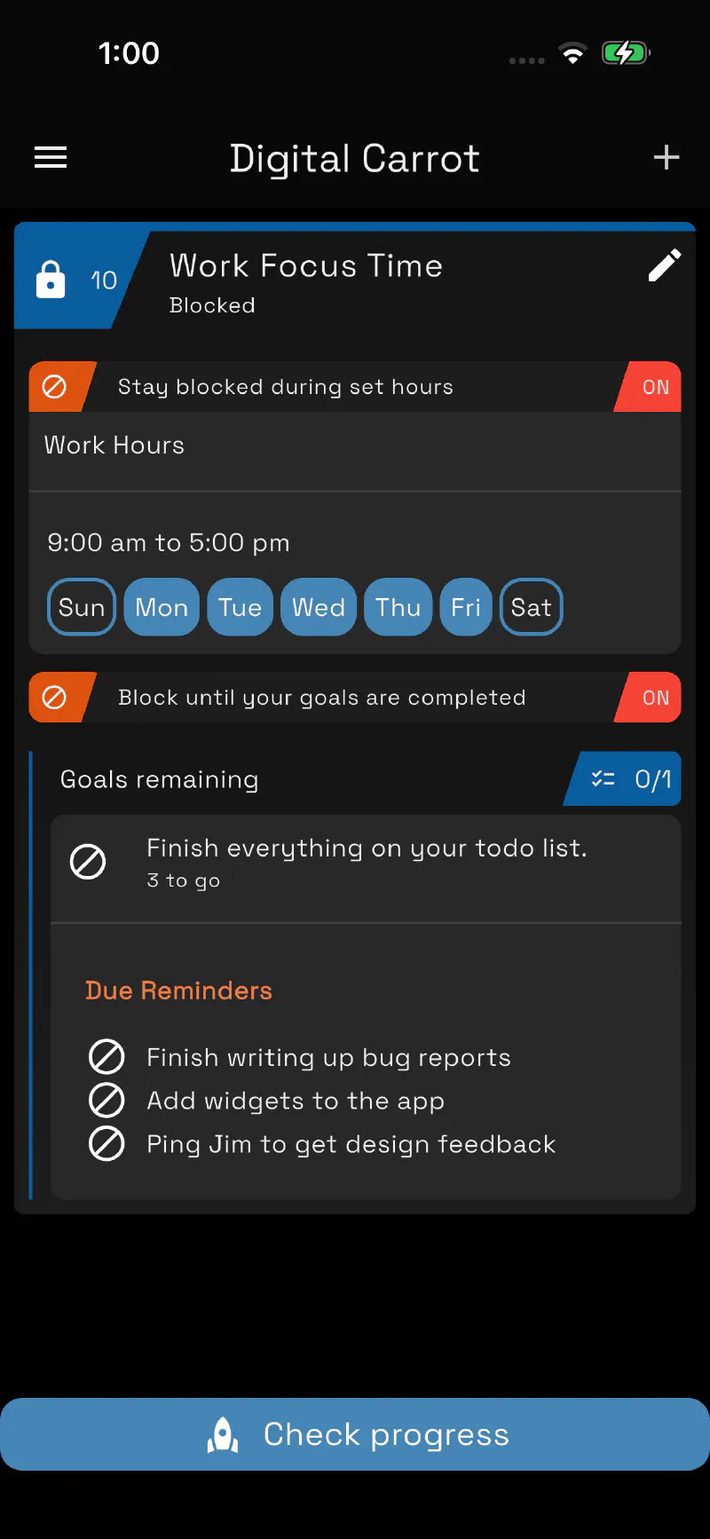 Pin plugin widgets